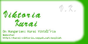 viktoria kurai business card